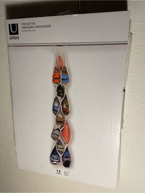 Umbra Pocketta Hanging Organizer - White with Multicolor Pockets
